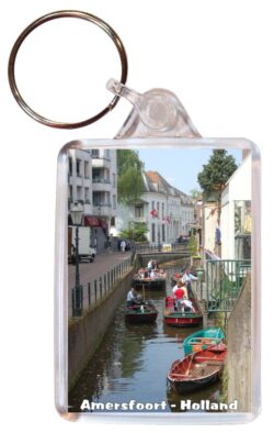 Amersfoort - Holland/Netherlands - Double Sided Large Keyring Key Fob Chain Ring Gift Present Souvenir 20H5