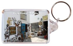 Frigiliana- Spain - Double Sided Large Keyring Key Fob Chain Ring Gift Present Souvenir 20S3