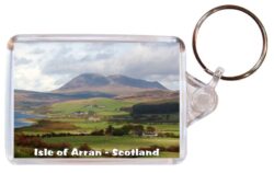 Isle of Arran - Scotland - Double Sided Large Keyring Key Fob Chain Ring Gift Present Souvenir 20S1