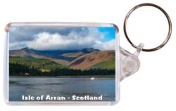 Isle of Arran - Scotland - Double Sided Large Keyring Key Fob Chain Ring Gift Present Souvenir 20S3