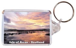 Isle of Arran - Scotland - Double Sided Large Keyring Key Fob Chain Ring Gift Present Souvenir 20S4
