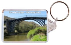 Ironbridge - Shropshire - Double Sided Large Keyring Key Fob Chain Ring Gift Present Souvenir 20E2