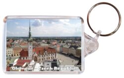 Olomouc - Czech Republic - Double Sided Large Keyring Key Fob Chain Ring Gift Present Souvenir 20C1