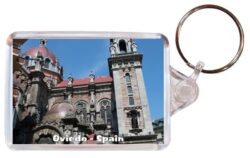 Oviedo - Spain - Double Sided Large Keyring Key Fob Chain Ring Gift Present Souvenir 20S2