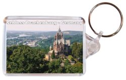 Schloss Drachenburg - Germany - Double Sided Large Keyring Key Fob Chain Ring Gift Present Souvenir 20G1
