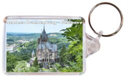 Schloss Drachenburg - Germany - Double Sided Large Keyring Key Fob Chain Ring Gift Present Souvenir 20G4