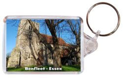 Benfleet - Essex - Double Sided Large Keyring Key Fob Chain Ring Gift Present Souvenir 20E1