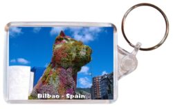 Bilbao - Spain - Double Sided Large Keyring Key Fob Chain Ring Gift Present Souvenir 20S8