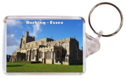 Bocking - Essex - Double Sided Large Keyring Key Fob Chain Ring Gift Present Souvenir 20E1