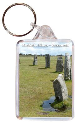 Bodmin Moor - Cornwall - Double Sided Large Keyring Key Fob Chain Ring Gift Present Souvenir 20E1