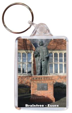 Braintree - Essex - Double Sided Large Keyring Key Fob Chain Ring Gift Present Souvenir 20E2