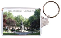 Bridgwater - Somerset - Double Sided Large Keyring Key Fob Chain Ring Gift Present Souvenir 20E4