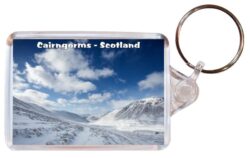 Cairngorms - Scotland - Double Sided Large Keyring Key Fob Chain Ring Gift Present Souvenir 20S1