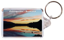 Cairngorms - Scotland - Double Sided Large Keyring Key Fob Chain Ring Gift Present Souvenir 20S2