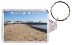 Canvey Island - Essex - Double Sided Large Keyring Key Fob Chain Ring Gift Present Souvenir 20E2