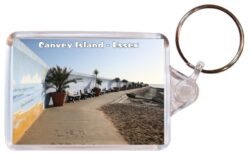 Canvey Island - Essex - Double Sided Large Keyring Key Fob Chain Ring Gift Present Souvenir 20E3