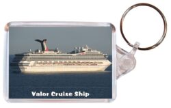 Valor - Cruise Ship - Double Sided Large Keyring Key Fob Chain Ring Gift Present Souvenir