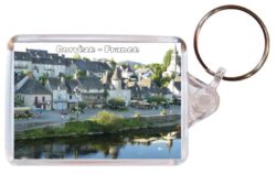 Correz - France - Double Sided Large Keyring Key Fob Chain Ring Gift Present Souvenir 20F4