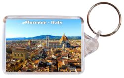 Venice - Italy - Double Sided Large Keyring Key Fob Chain Ring Gift Present Souvenir 20I7