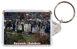 Keswick - Cumbria - Double Sided Large Keyring Key Fob Chain Ring Gift Present Souvenir 20E1