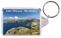 Lake Titicaca - The Andes - Double Sided Large Keyring Key Fob Chain Ring Gift Present Souvenir