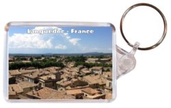 Languedoc - France - Double Sided Large Keyring Key Fob Chain Ring Gift Present Souvenir 20F1