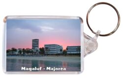 Magaluf - Majorca - Spain - Double Sided Large Keyring Key Fob Chain Ring Gift Present Souvenir 20S1