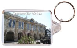 Monmouth - Wales - Double Sided Large Keyring Key Fob Chain Ring Gift Present Souvenir 20W2