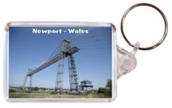Newport - Wales - Double Sided Large Keyring Key Fob Chain Ring Gift Present Souvenir 20W1