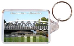Northwich - Cheshire - Double Sided Large Keyring Key Fob Chain Ring Gift Present Souvenir 20E1