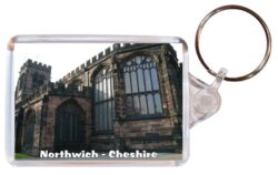 Northwich - Cheshire - Double Sided Large Keyring Key Fob Chain Ring Gift Present Souvenir 20E2