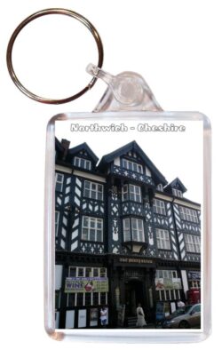 Northwich - Cheshire - Double Sided Large Keyring Key Fob Chain Ring Gift Present Souvenir 20E3