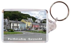 Porthmadog - Gwynedd - Wales - Double Sided Large Keyring Key Fob Chain Ring Gift Present Souvenir 20W1