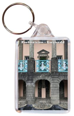 Portmeirion - Gwynedd - Wales - Double Sided Large Keyring Key Fob Chain Ring Gift Present Souvenir 20W2