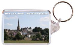 Ross on Wye - Herefordshire - Double Sided Large Keyring Key Fob Chain Ring Gift Present Souvenir 20E1