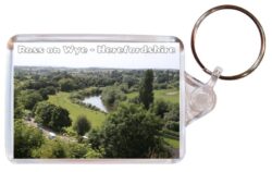 Ross on Wye - Herefordshire - Double Sided Large Keyring Key Fob Chain Ring Gift Present Souvenir 20E3