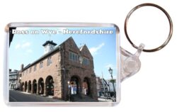 Ross on Wye - Herefordshire - Double Sided Large Keyring Key Fob Chain Ring Gift Present Souvenir 20E4