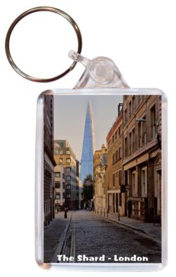 The Shard - London - Double Sided Large Keyring Key Fob Chain Ring Gift Present Souvenir 20E3