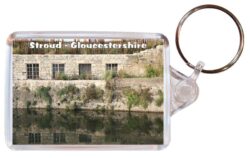 Stroud - Gloucestershire - Double Sided Large Keyring Key Fob Chain Ring Gift Present Souvenir 20E2