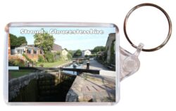 Stroud - Gloucestershire - Double Sided Large Keyring Key Fob Chain Ring Gift Present Souvenir 20E3