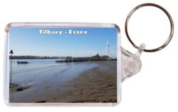Tilbury - Essex - Double Sided Large Keyring Key Fob Chain Ring Gift Present Souvenir 20E1