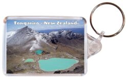Tongariro - New Zealand - Double Sided Large Keyring Key Fob Chain Ring Gift Present Souvenir 20NZ3