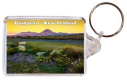 Tongariro - New Zealand - Double Sided Large Keyring Key Fob Chain Ring Gift Present Souvenir 20NZ4