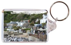 Ventnor - Isle of Wight - Double Sided Large Keyring Key Fob Chain Ring Gift Present Souvenir 20E1