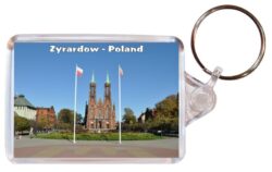 Zyrardow - Poland - Double Sided Large Keyring Key Fob Chain Ring Gift Present Souvenir 20P1