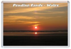 Pendine Sands - Wales - Jumbo Fridge Magnet Souvenir Gift Present 20W1