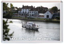 Staines-upon-Thames - Jumbo Fridge Magnet Souvenir Gift Present 20E2