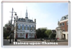 Staines-upon-Thames - Jumbo Fridge Magnet Souvenir Gift Present 20E4