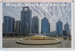 Sharjah - UAE - Jumbo Fridge Magnet Souvenir Gift Present 20D3