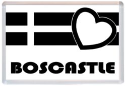 Boscastle - Jumbo Fridge Magnet Souvenir Gift Present - Love Cornwall County Flag